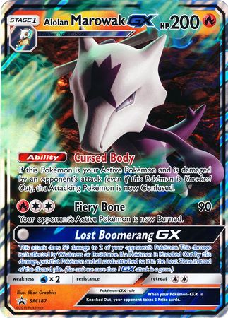 Alolan Marowak GX (SM187) (Jumbo Card) [Sun & Moon: Black Star Promos] | Tables and Towers