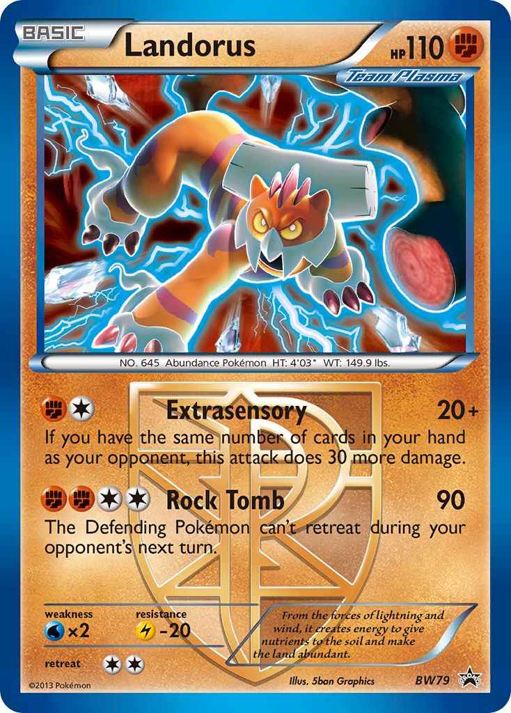 Landorus (BW79) (Team Plasma) [Black & White: Black Star Promos] | Tables and Towers