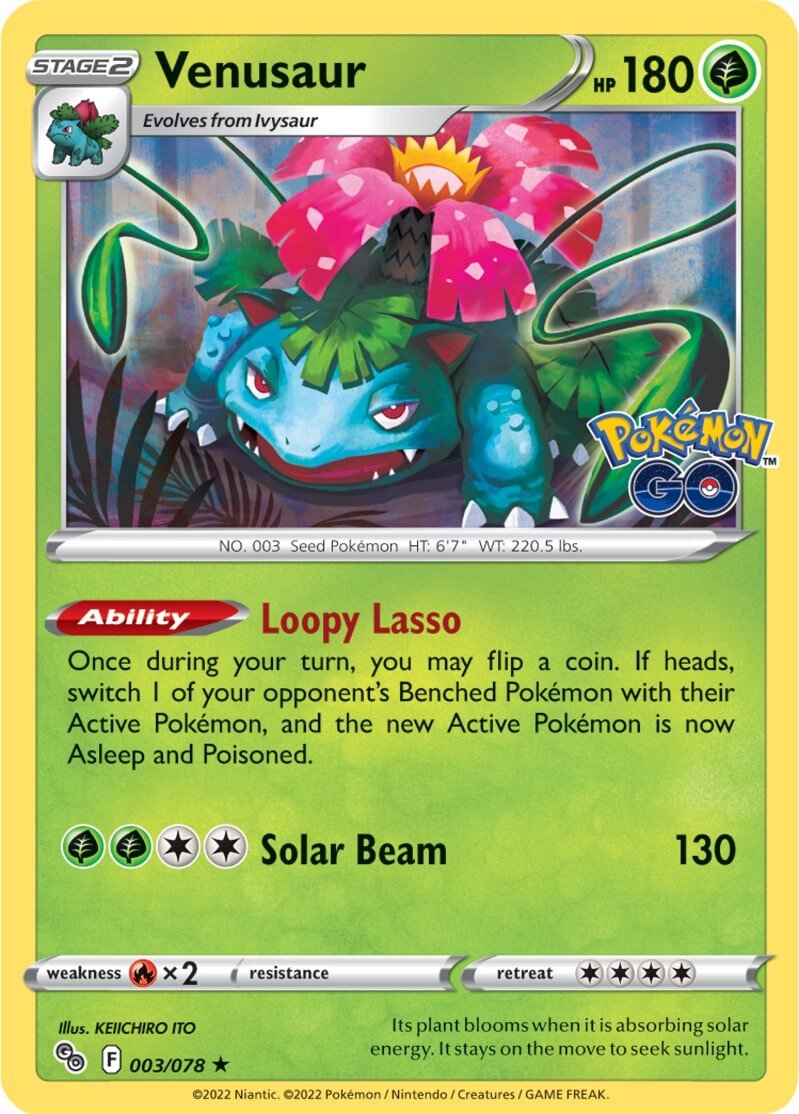 Venusaur (003/078) [Pokémon GO] | Tables and Towers