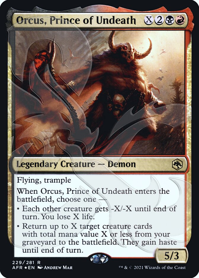 Orcus, Prince of Undeath (Ampersand Promo) [Dungeons & Dragons: Adventures in the Forgotten Realms Promos] | Tables and Towers