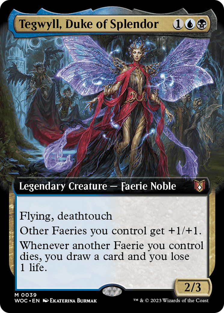 Tegwyll, Duke of Splendor (Extended Art) [Wilds of Eldraine Commander] | Tables and Towers