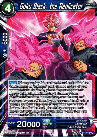 Goku Black, the Replicator (BT7-042) [Assault of the Saiyans] | Tables and Towers