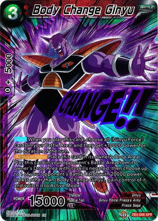 Body Change Ginyu (SPR) (TB3-006) [Clash of Fates] | Tables and Towers