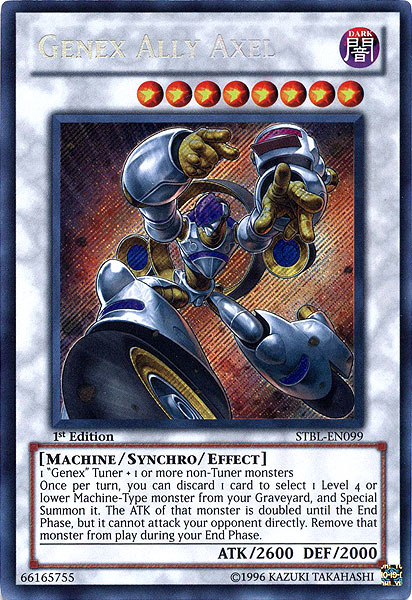 Genex Ally Axel [STBL-EN099] Secret Rare | Tables and Towers