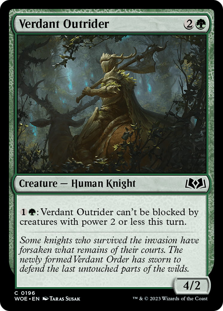 Verdant Outrider [Wilds of Eldraine] | Tables and Towers