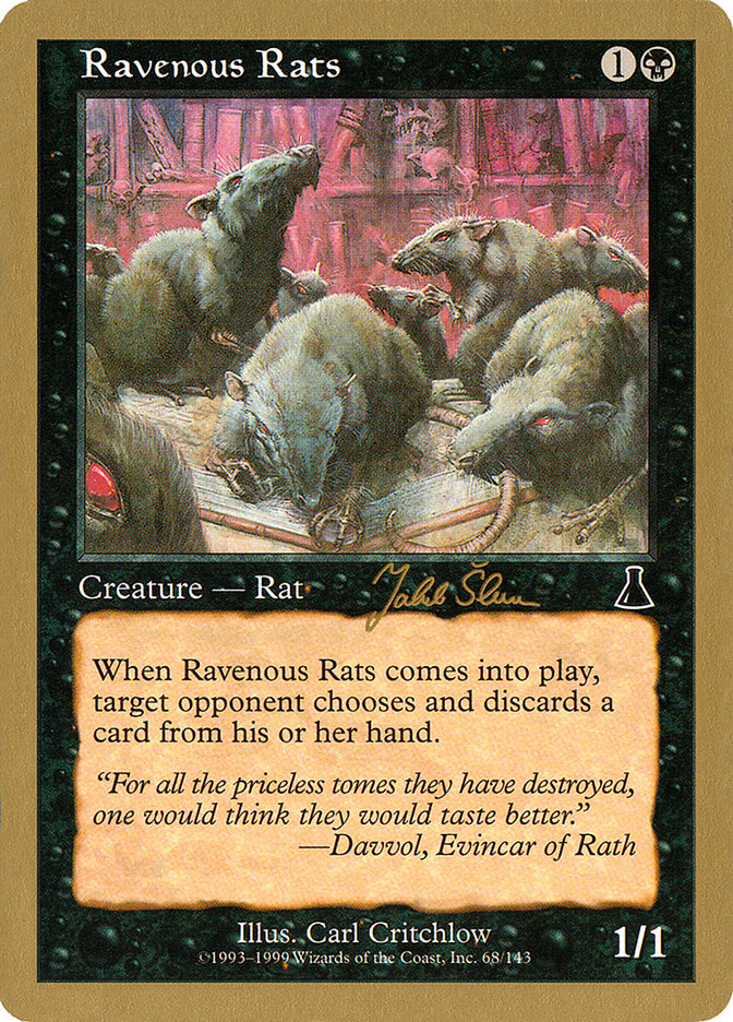 Ravenous Rats (Jakub Slemr) [World Championship Decks 1999] | Tables and Towers