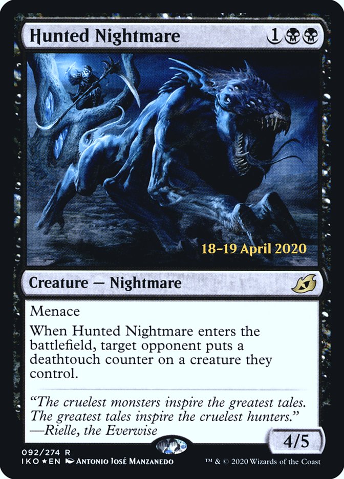 Hunted Nightmare [Ikoria: Lair of Behemoths Prerelease Promos] | Tables and Towers