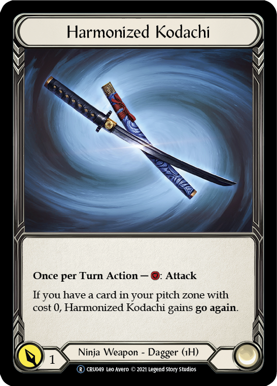 Harmonized Kodachi [U-CRU049] (Crucible of War Unlimited)  Unlimited Normal | Tables and Towers