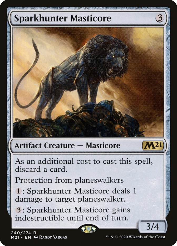 Sparkhunter Masticore [Core Set 2021] | Tables and Towers