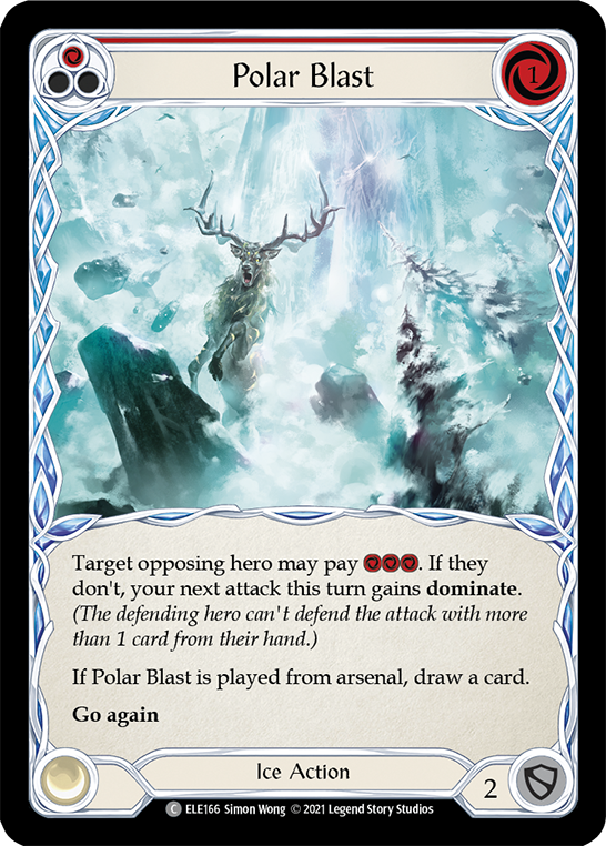 Polar Blast (Red) [ELE166] (Tales of Aria)  1st Edition Rainbow Foil | Tables and Towers