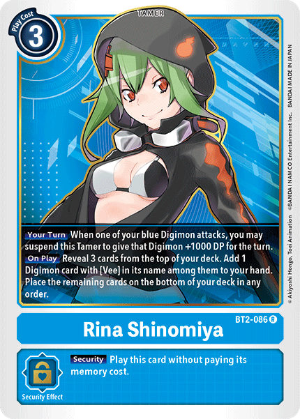 Rina Shinomiya [BT2-086] [Release Special Booster Ver.1.5] | Tables and Towers