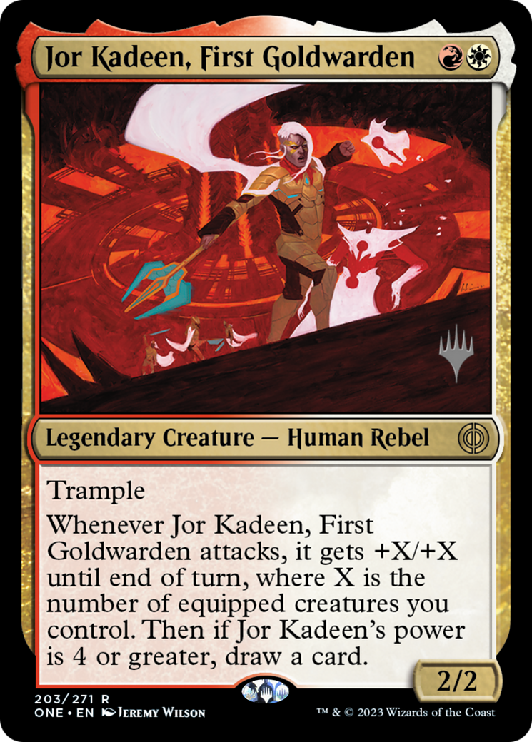 Jor Kadeen, First Goldwarden (Promo Pack) [Phyrexia: All Will Be One Promos] | Tables and Towers