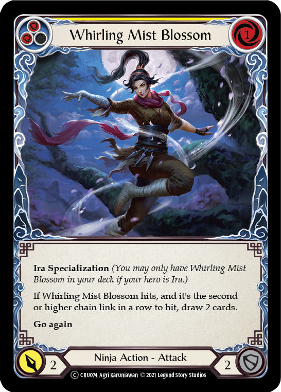 Whirling Mist Blossom [U-CRU074] (Crucible of War Unlimited)  Unlimited Rainbow Foil | Tables and Towers