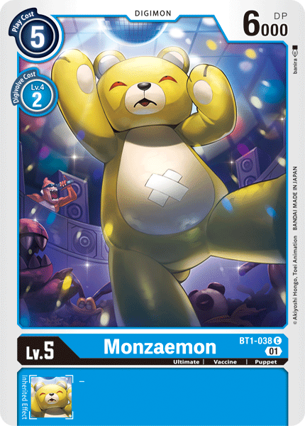 Monzaemon [BT1-038] (Alternative Art) [Starter Deck: Ulforce Veedramon] | Tables and Towers