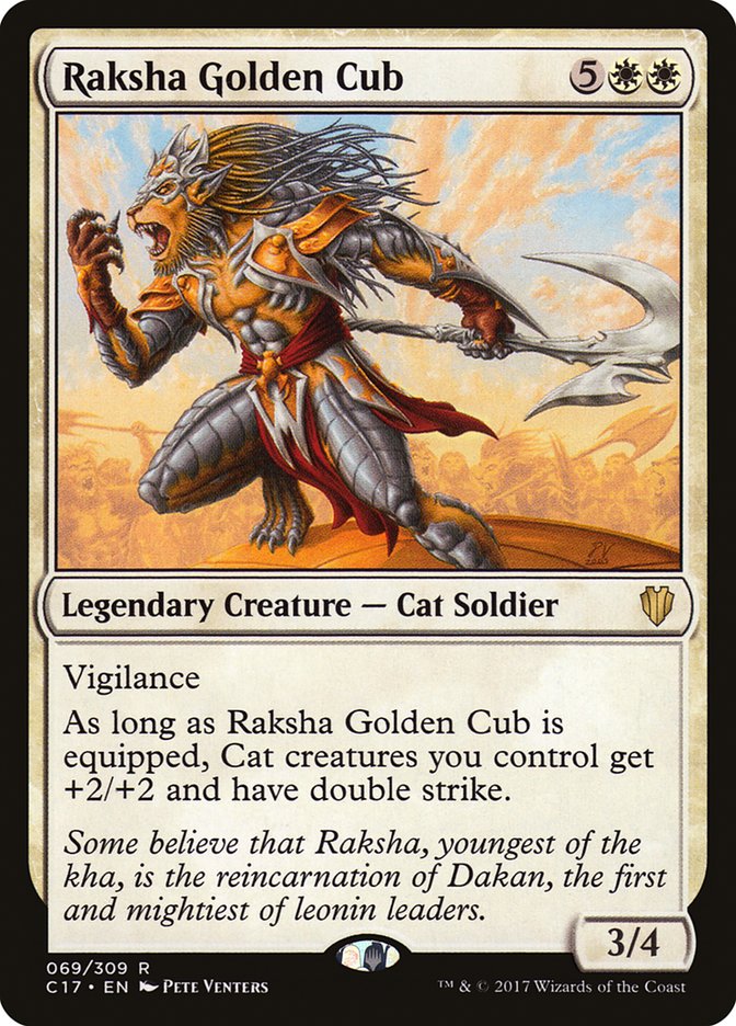 Raksha Golden Cub [Commander 2017] | Tables and Towers