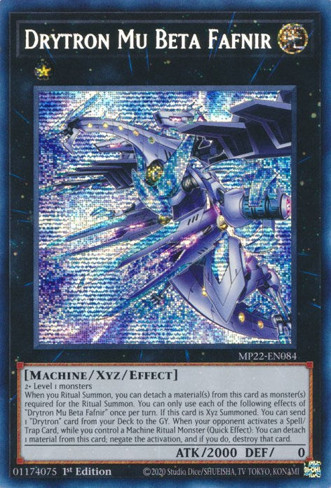 Drytron Mu Beta Fafnir [MP22-EN084] Prismatic Secret Rare | Tables and Towers