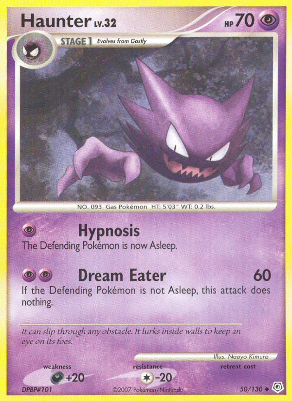 Haunter (50/130) [Diamond & Pearl: Base Set] | Tables and Towers