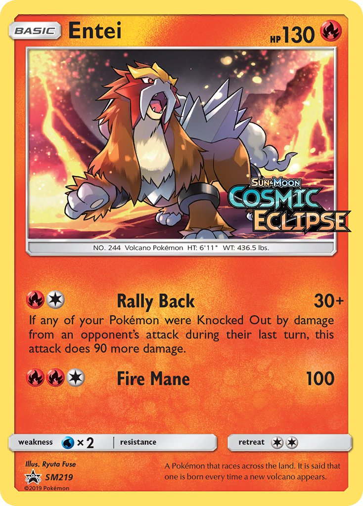 Entei (SM219) [Sun & Moon: Black Star Promos] | Tables and Towers