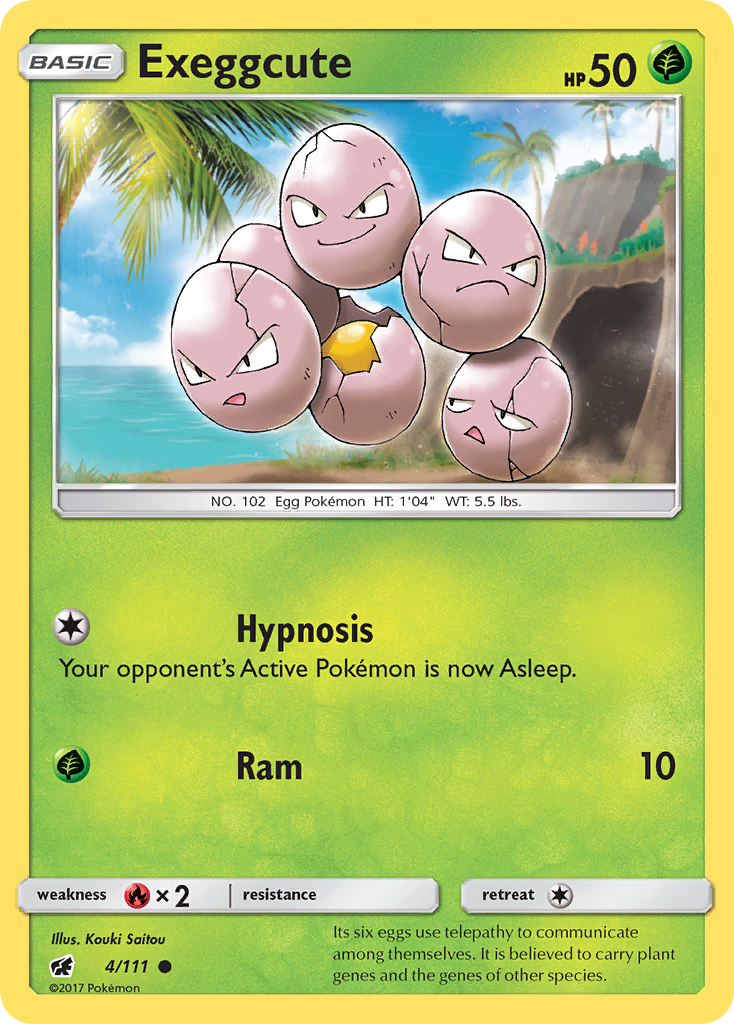 Exeggcute (4/111) [Sun & Moon: Crimson Invasion] | Tables and Towers