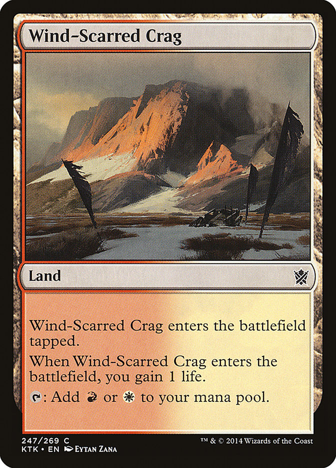 Wind-Scarred Crag [Khans of Tarkir] | Tables and Towers