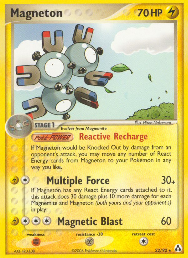 Magneton (22/92) [EX: Legend Maker] | Tables and Towers