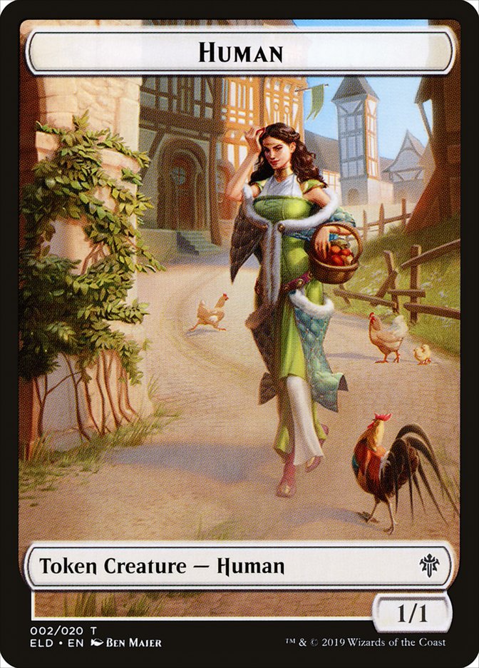 Human // Clue Double-Sided Token [Pioneer Challenger Decks 2022] | Tables and Towers