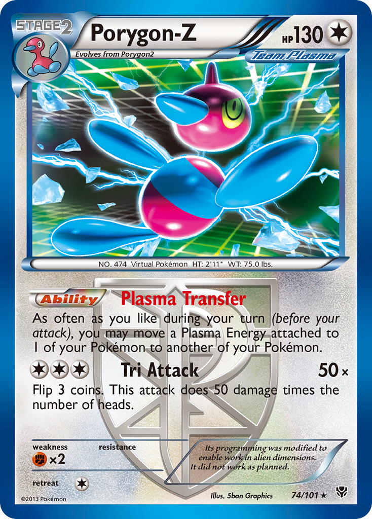 Porygon-Z (74/101) [Black & White: Plasma Blast] | Tables and Towers