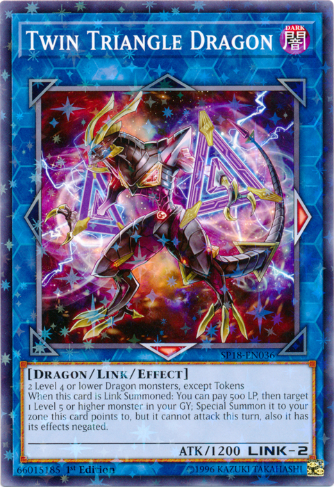 Twin Triangle Dragon [SP18-EN036] Starfoil Rare | Tables and Towers