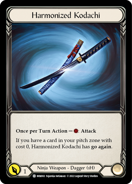 Harmonized Kodachi [BEN002] (Outsiders Benji Blitz Deck) | Tables and Towers