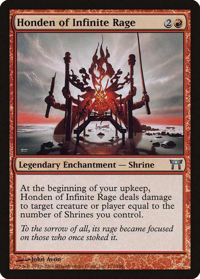 Honden of Infinite Rage [Champions of Kamigawa] | Tables and Towers