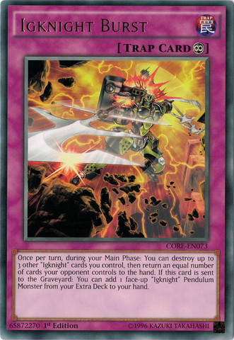 Igknight Burst [CORE-EN073] Rare | Tables and Towers