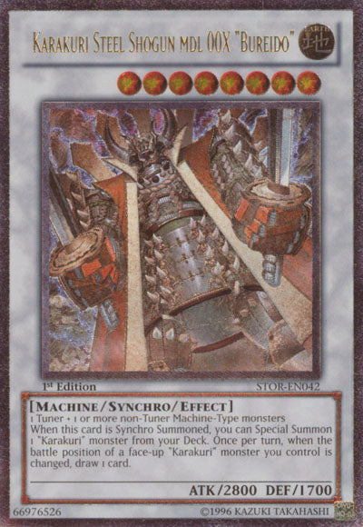 Karakuri Steel Shogun mdl 00X "Bureido" [STOR-EN042] Ultimate Rare | Tables and Towers