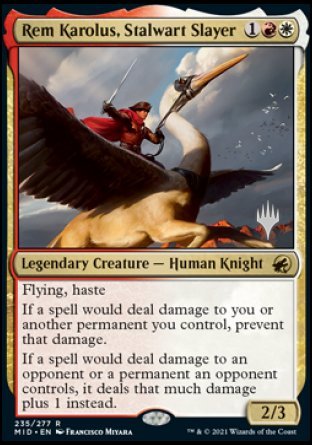 Rem Karolus, Stalwart Slayer (Promo Pack) [Innistrad: Midnight Hunt Promos] | Tables and Towers