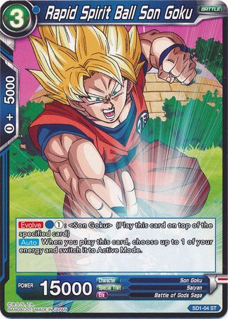 Rapid Spirit Ball Son Goku (Starter Deck - The Awakening) (SD1-04) [Galactic Battle] | Tables and Towers