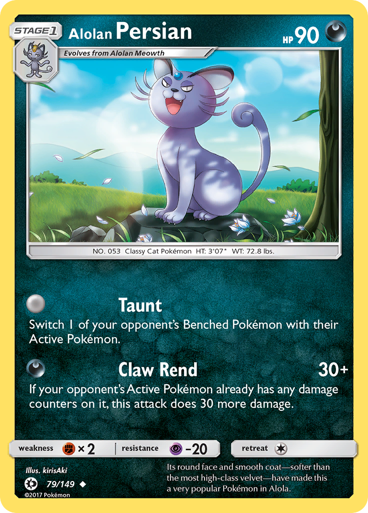 Alolan Persian (79/149) [Sun & Moon: Base Set] | Tables and Towers