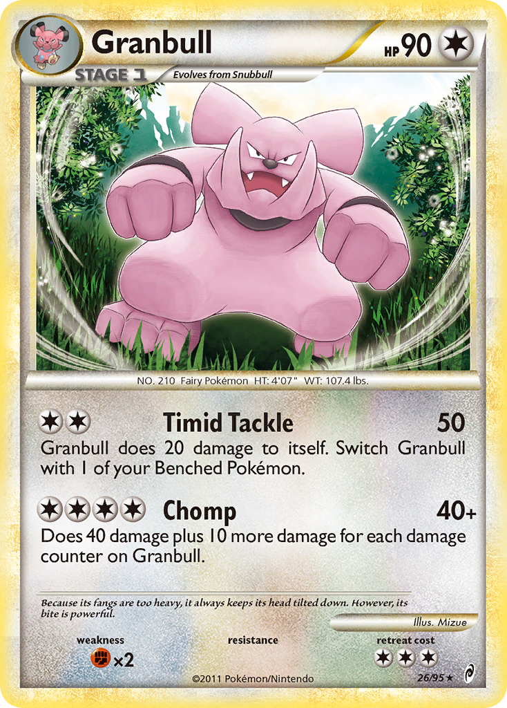 Granbull (26/95) [HeartGold & SoulSilver: Call of Legends] | Tables and Towers