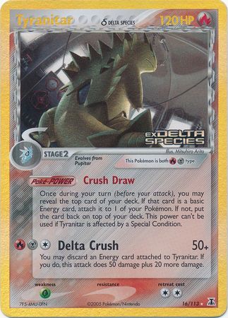 Tyranitar (16/113) (Delta Species) (Stamped) [EX: Delta Species] | Tables and Towers