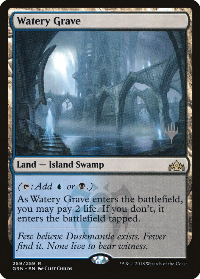 Watery Grave (Promo Pack) [Guilds of Ravnica Promos] | Tables and Towers