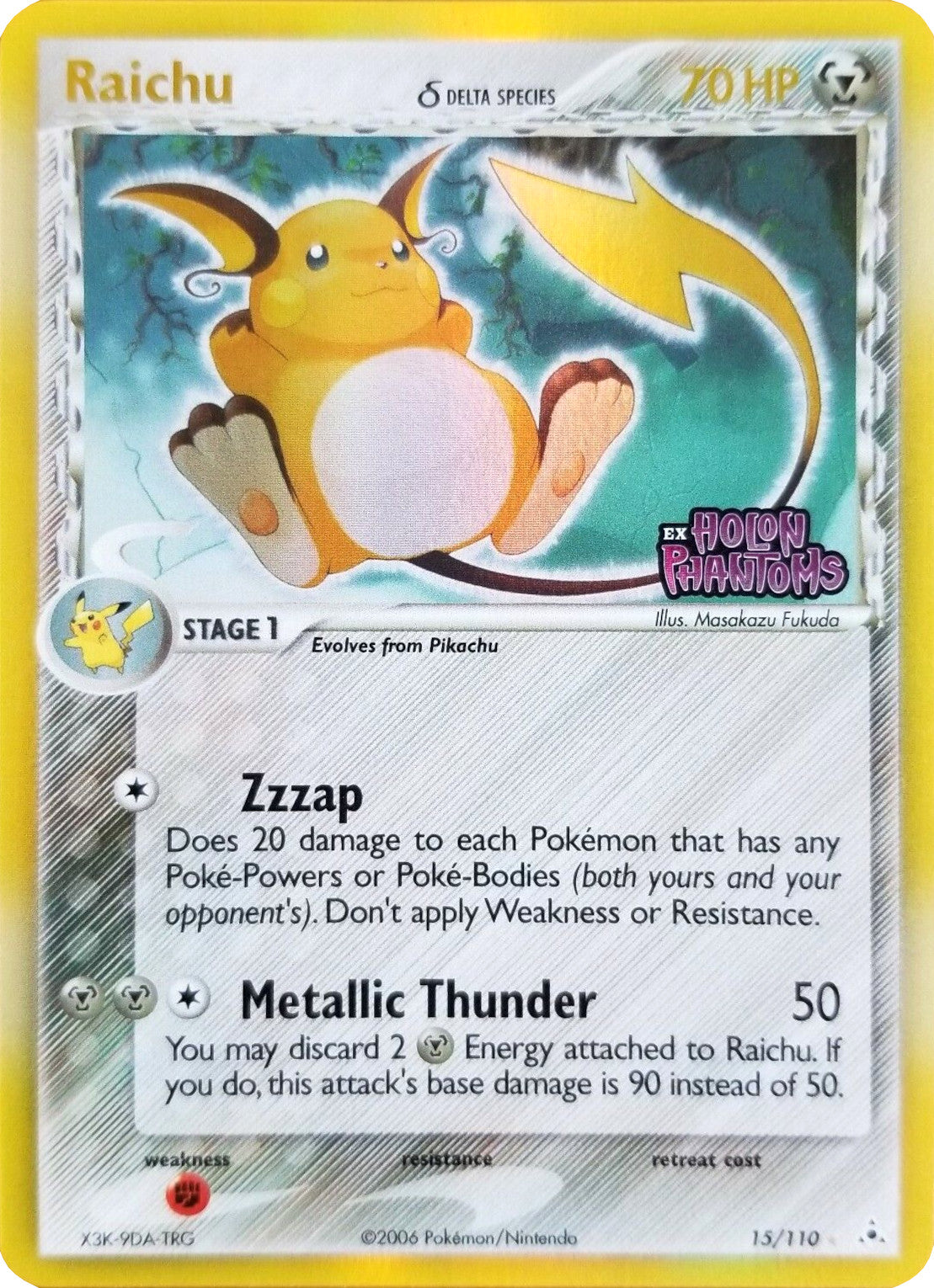 Raichu (15/110) (Delta Species) (Stamped) [EX: Holon Phantoms] | Tables and Towers