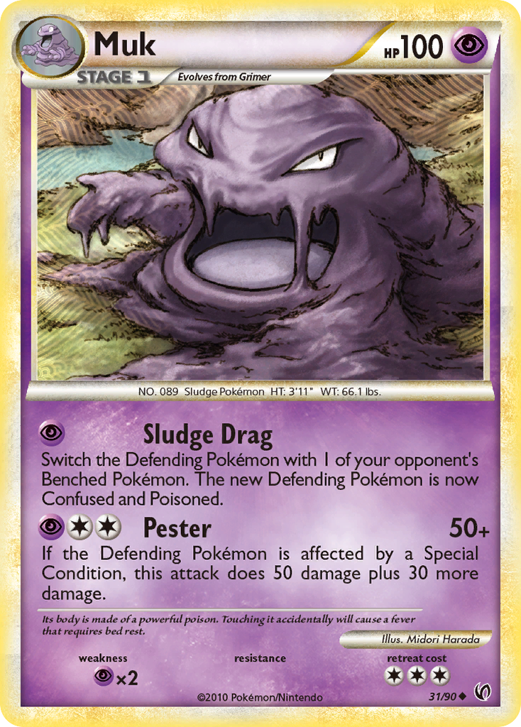 Muk (31/90) [HeartGold & SoulSilver: Undaunted] | Tables and Towers