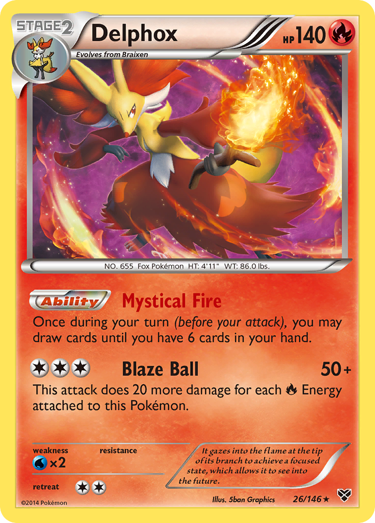 Delphox (26/146) [XY: Base Set] | Tables and Towers