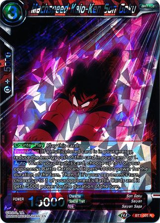 Machspeed Kaio-Ken Son Goku (BT7-005) [Assault of the Saiyans] | Tables and Towers