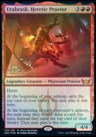 Urabrask, Heretic Praetor [Streets of New Capenna Prerelease Promos] | Tables and Towers