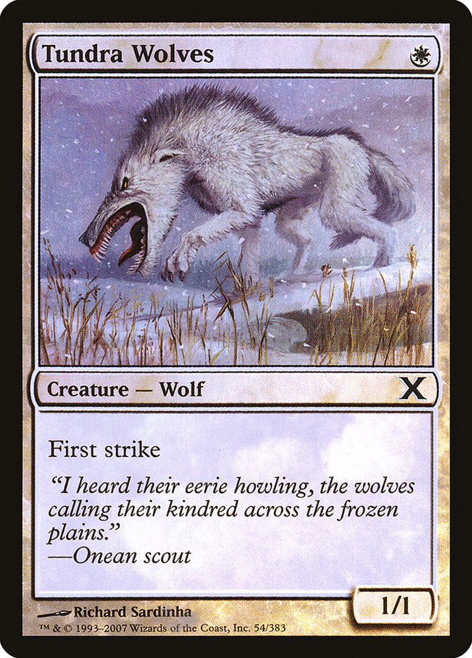 Tundra Wolves (Premium Foil) [Tenth Edition] | Tables and Towers