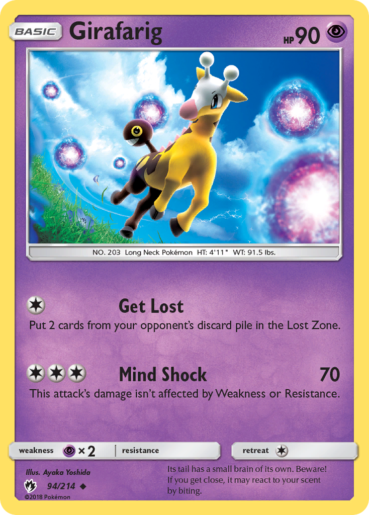 Girafarig (94/214) [Sun & Moon: Lost Thunder] | Tables and Towers