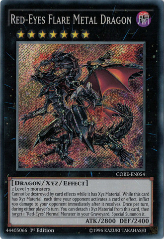 Red-Eyes Flare Metal Dragon [CORE-EN054] Secret Rare | Tables and Towers