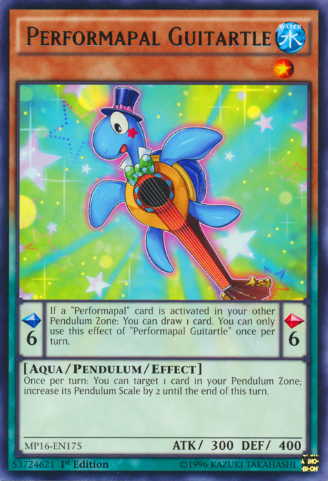 Performapal Guitartle [MP16-EN175] Rare | Tables and Towers