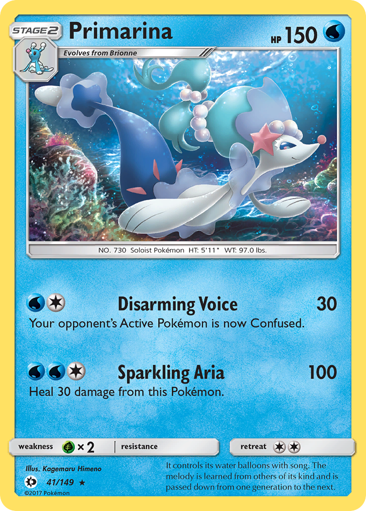 Primarina (41/149) [Sun & Moon: Base Set] | Tables and Towers