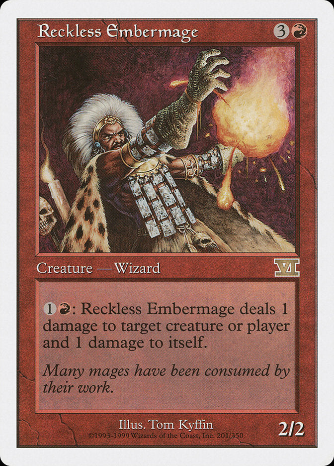 Reckless Embermage [Classic Sixth Edition] | Tables and Towers