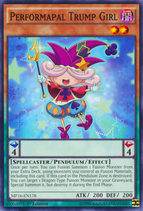 Performapal Trump Girl [MP16-EN178] Common | Tables and Towers